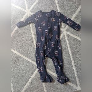 Baby Gap Unisex Christmas Holiday Cotton Footed‎ Pajamas, 6-12 Months